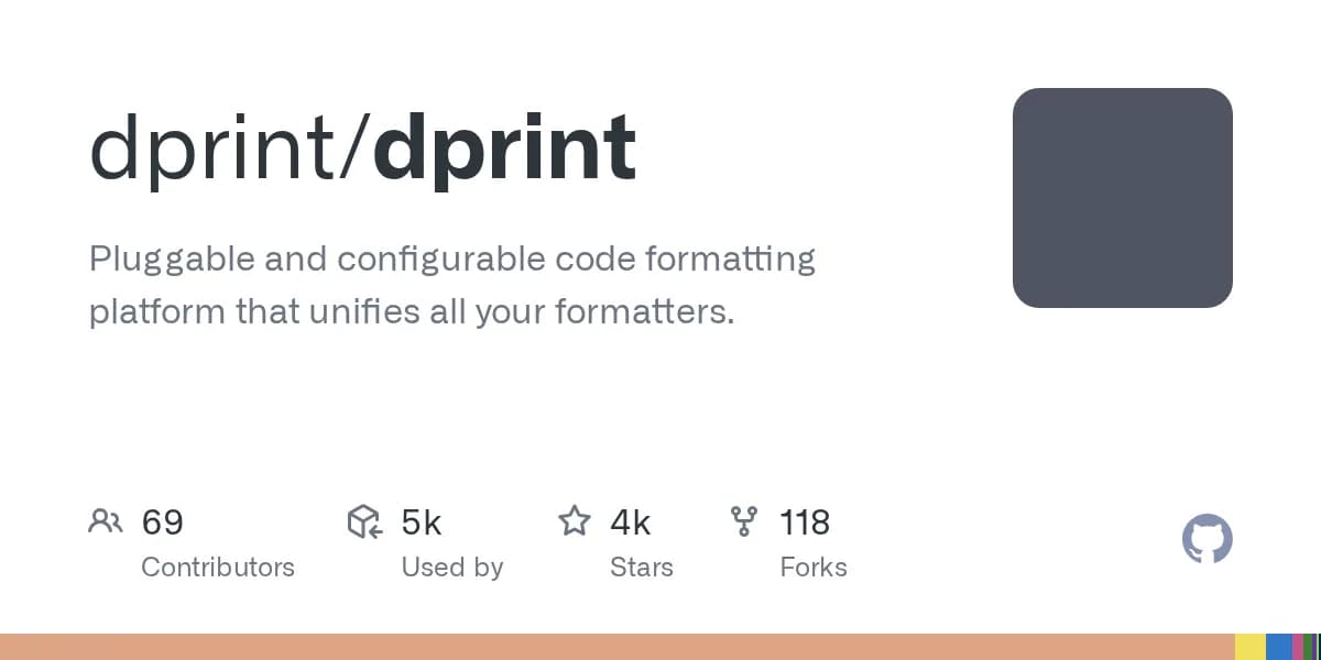 dprint, image from dprint · GitHub