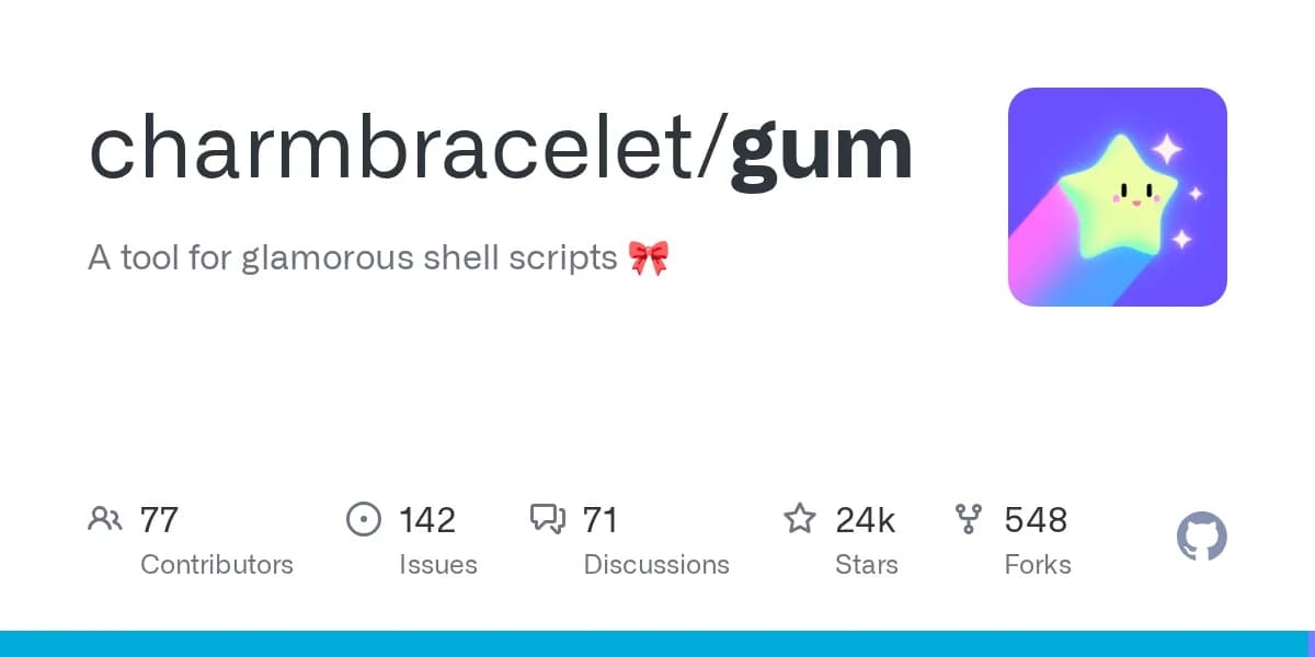 Gum, image from Charmbracelet · GitHub