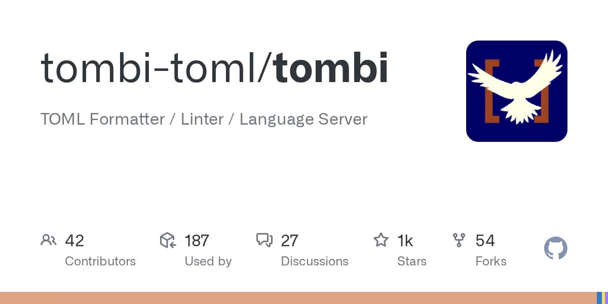 Tombi, image from Tombi · GitHub